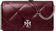 Tory Burch Kira Quilted Leather Wallet on a Chain