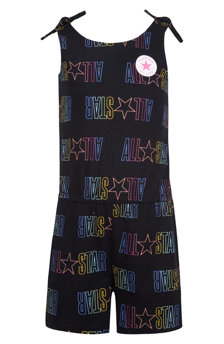 Converse Kids' Graphic Print Romper, Alternate, color,