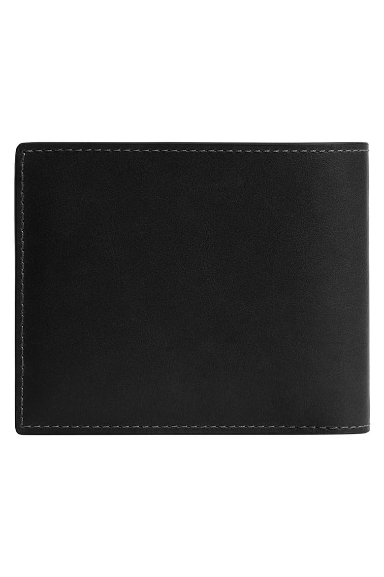 3-in-1 Leather Bifold Wallet, Alternate, color, BLACK