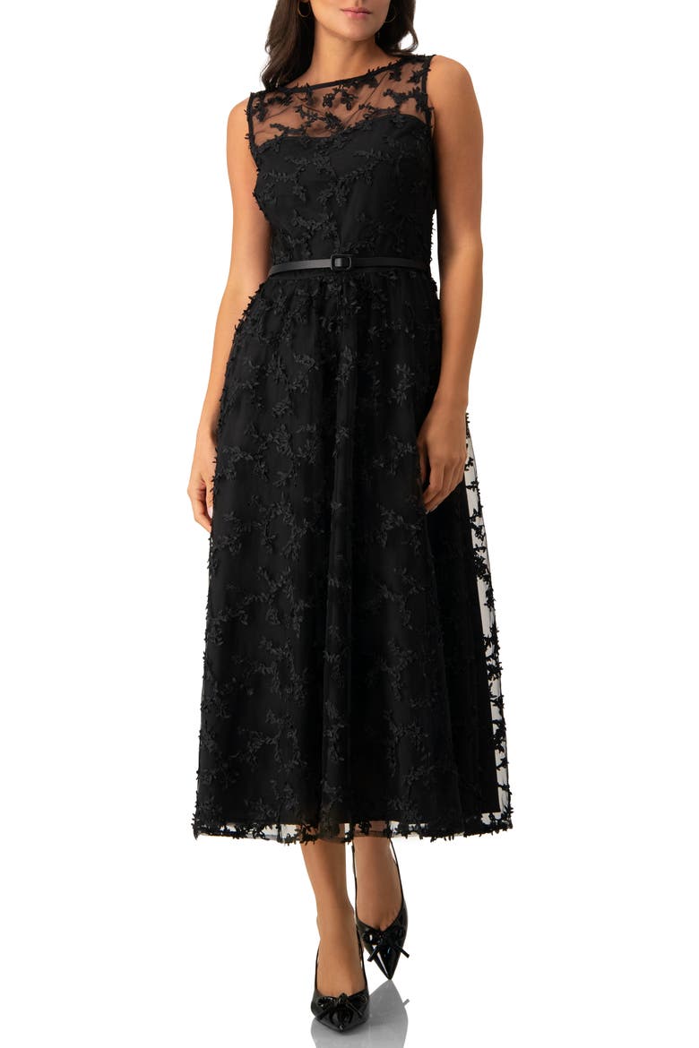 Sleeveless Textured Maxi Dress, Main, color, Black