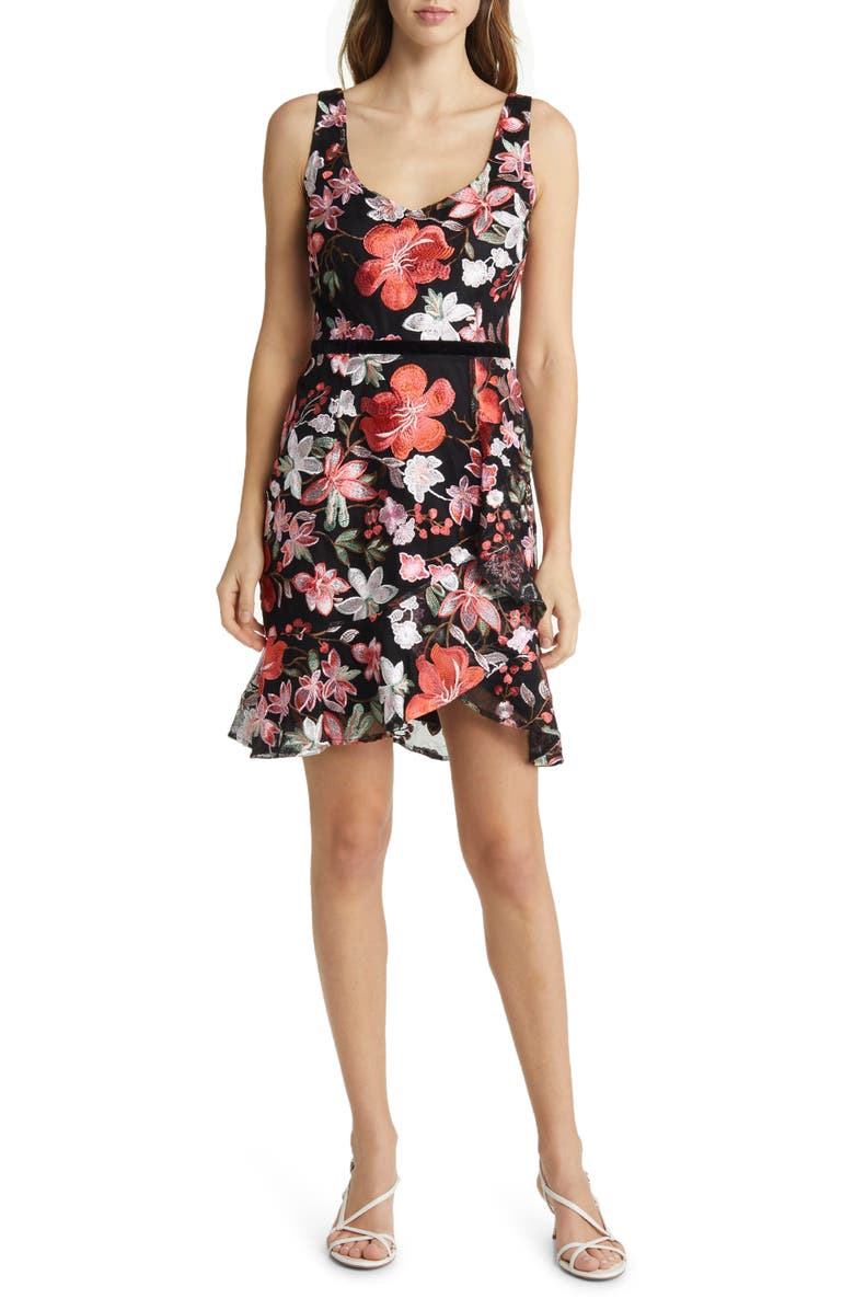 Sam Edelman Floral Vine Embroidered Mesh Minidress | Nordstrom Sam Edelman Floral Vine Embroidered Mesh Minidress | Nordstrom