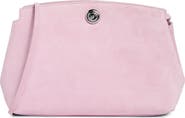 LIFFNER Large Pushlock Suede Clutch