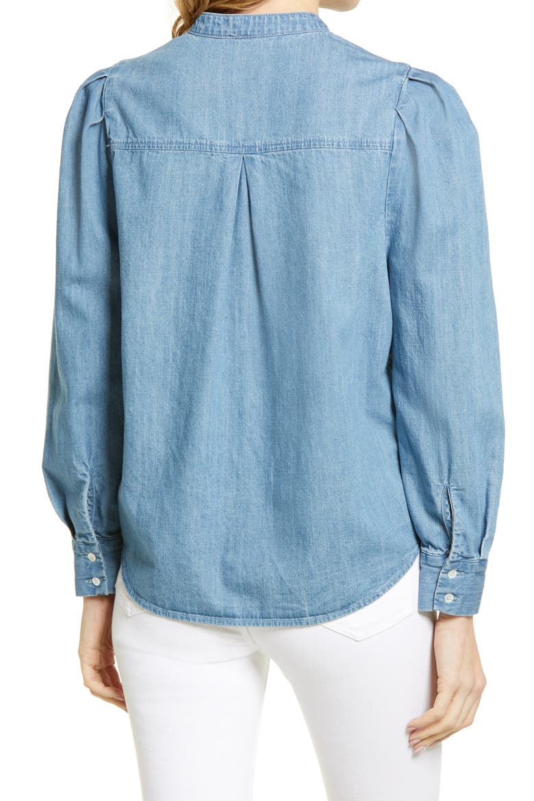 Women's Avery Puff Sleeve Button-Up Shirt, Alternate, color, VICENTE