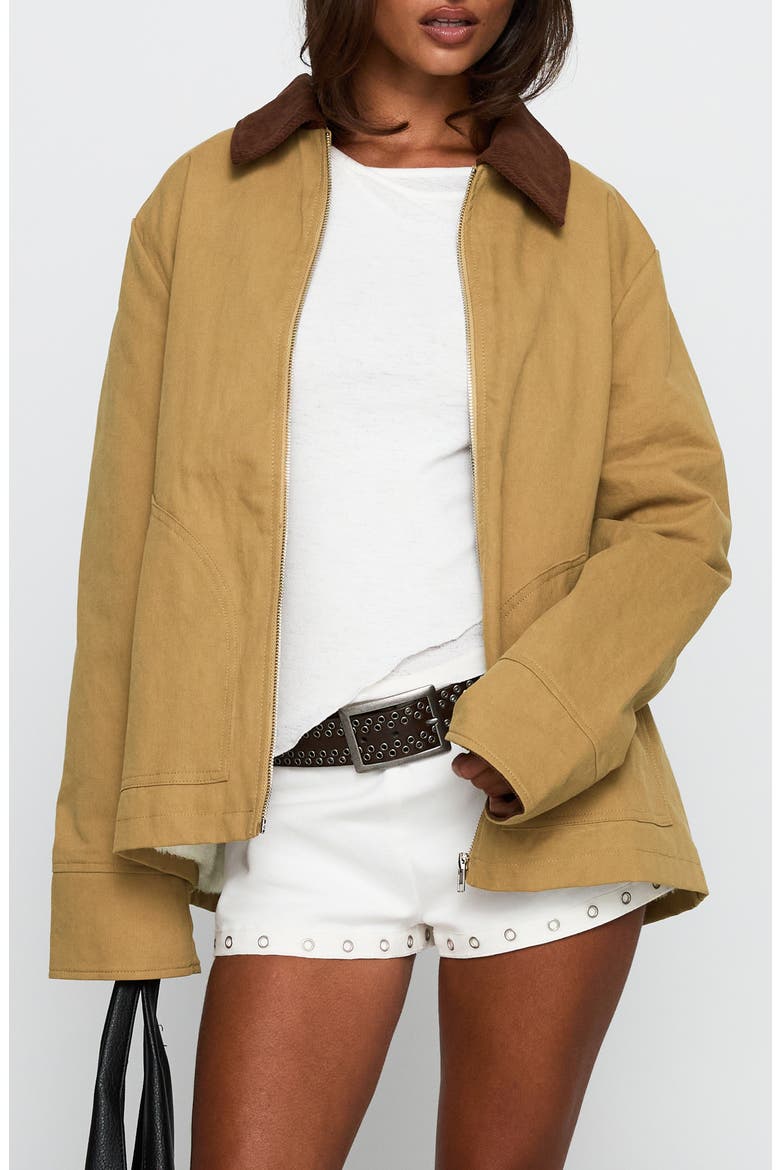 Chesterbrook Cotton Canvas Jacket, Main, color, BROWN