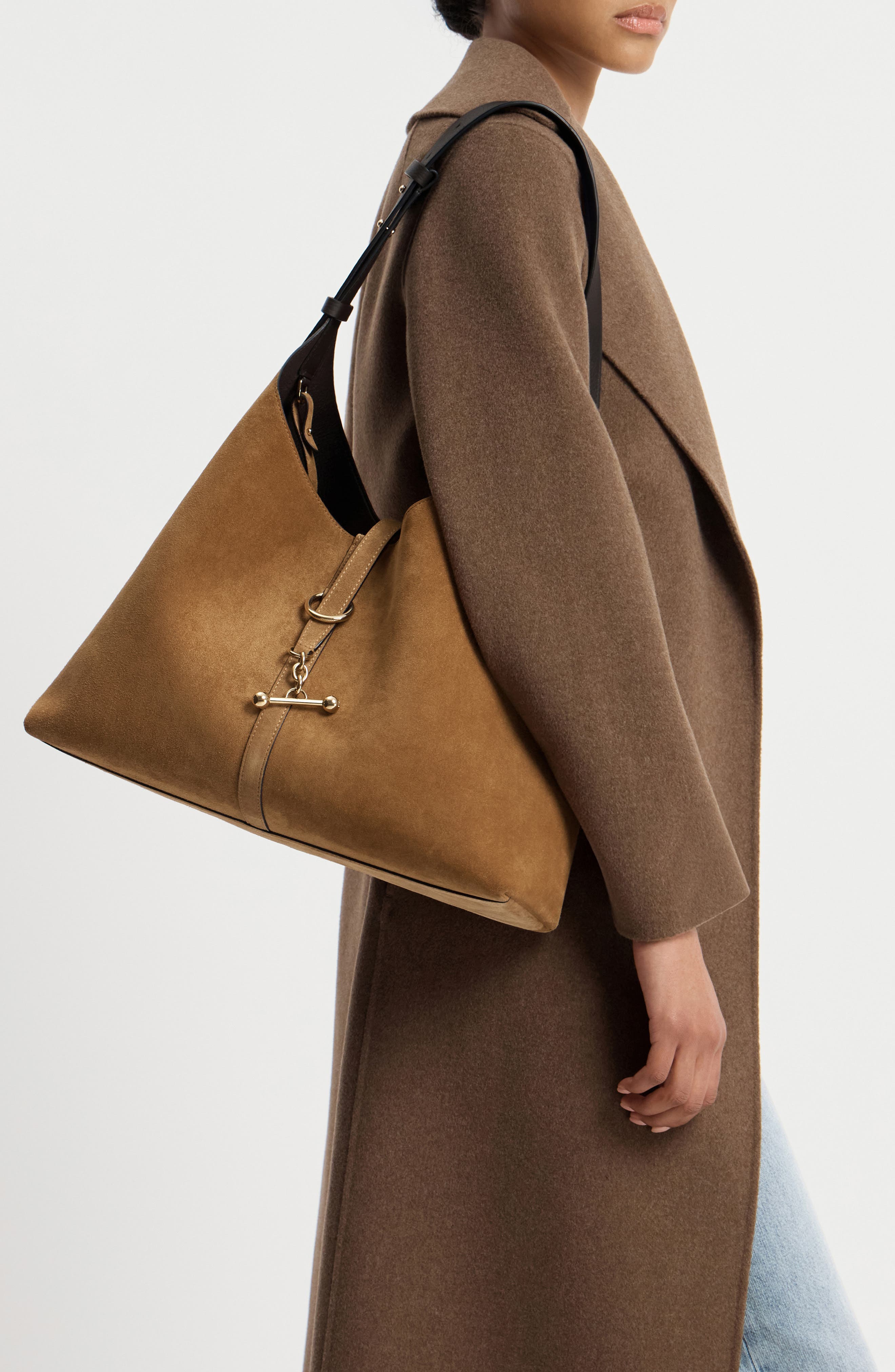 Maxi Kite Hobo Bag, Alternate, color, TOFFEE/ ESPRESSO