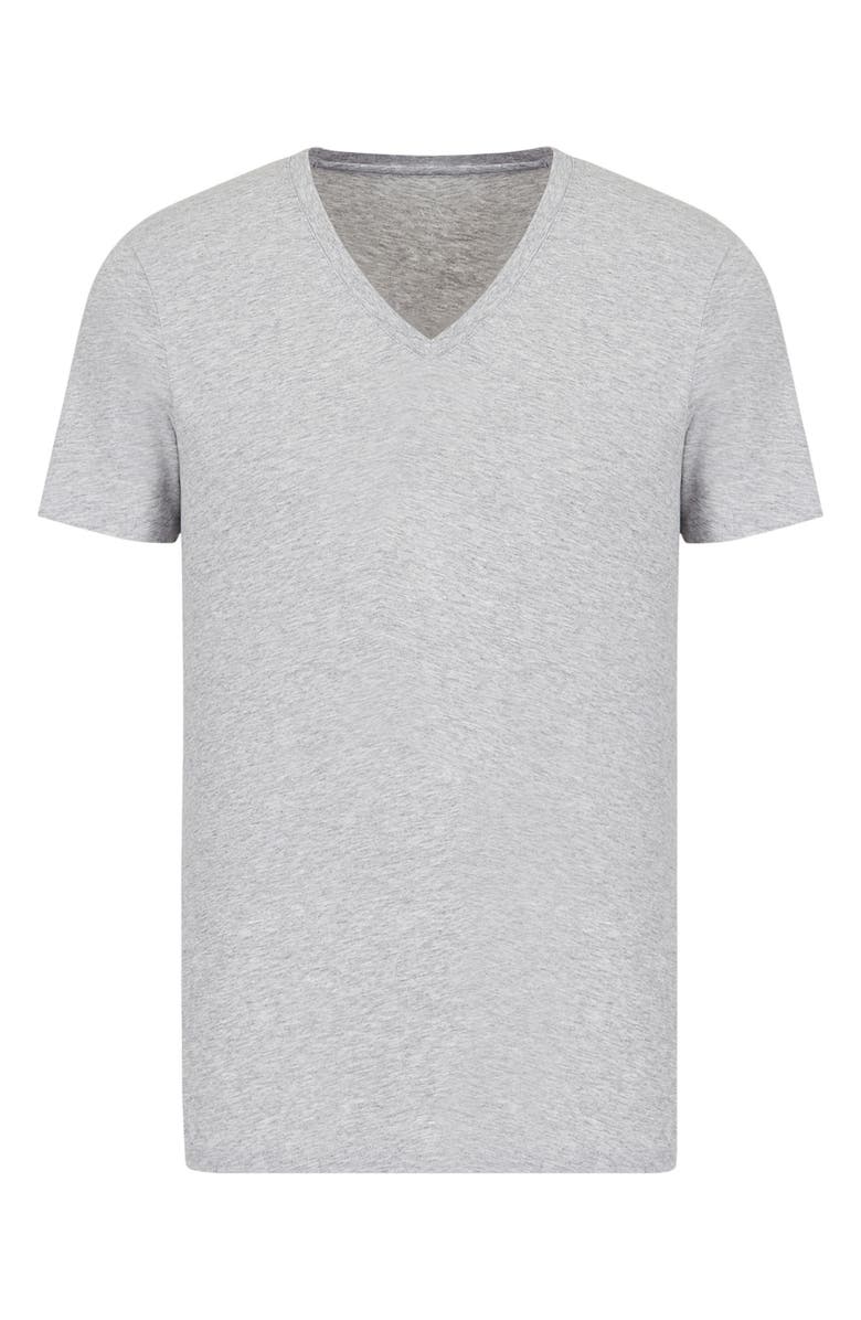 Armani Exchange Heathered V-Neck T-Shirt, Alternate, color, 