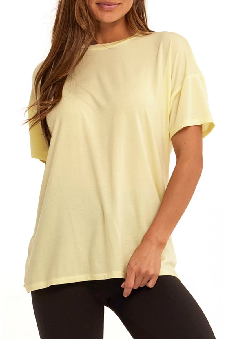 Andie Jersey T-Shirt, Main, color, LEMONADE