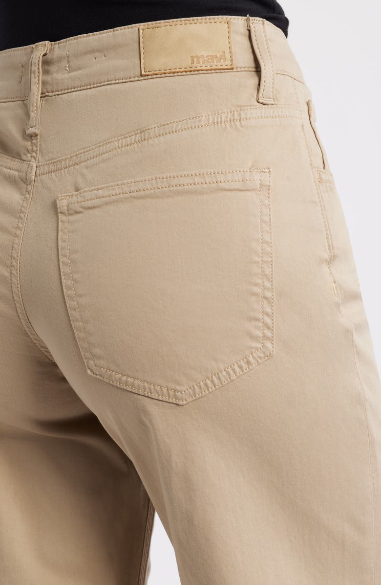 Mavi Jeans Alena High Waist Wide Leg Jeans, Alternate, color, French Beige Sateen