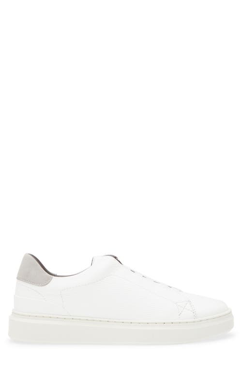 Bruno Magli Salvador Slip-on Sneaker In White Tumbled