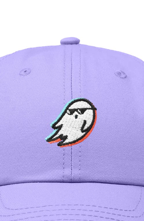 Dalix Ghost Life Embroidered Casual Cap In Lavender