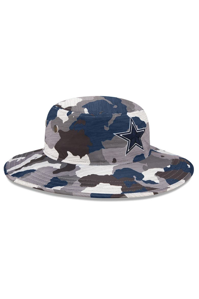 Men's New Era Camo Dallas Cowboys 2022 NFL Training Camp Official Panama Bucket Hat, Alternate, color, Camo