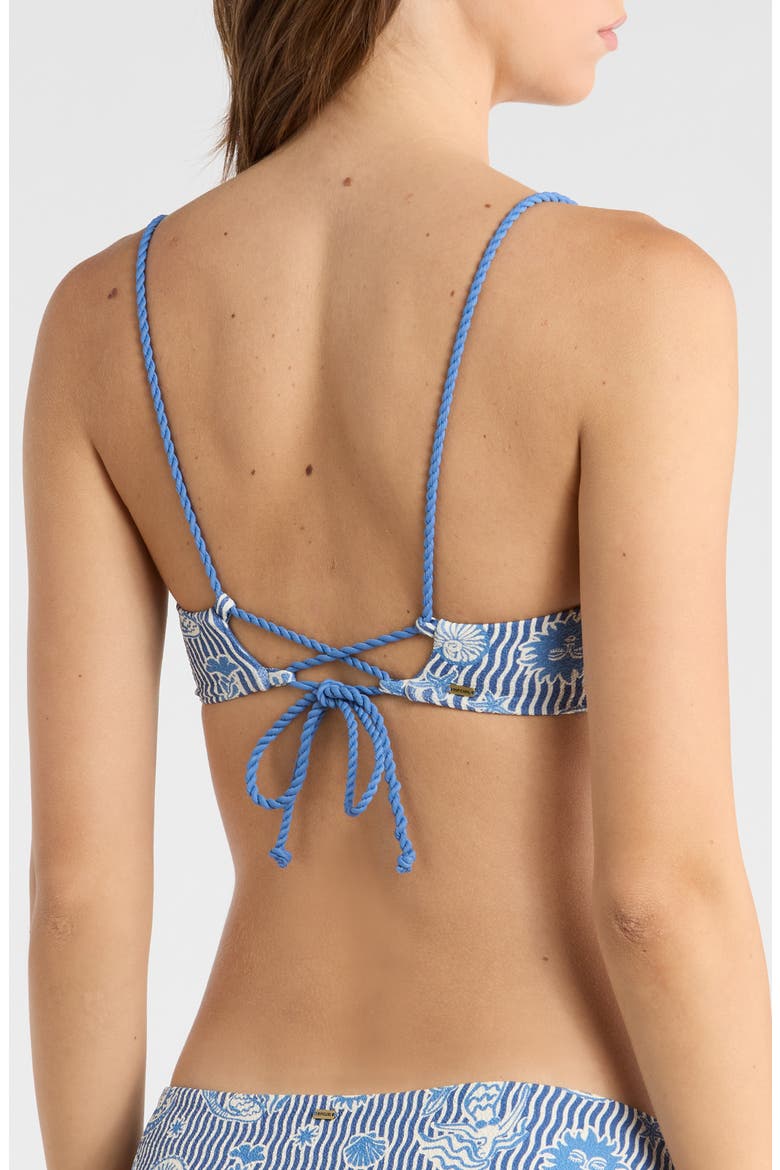 Catalina Waves Bikini Top, Alternate, color, VINTAGE BLUE