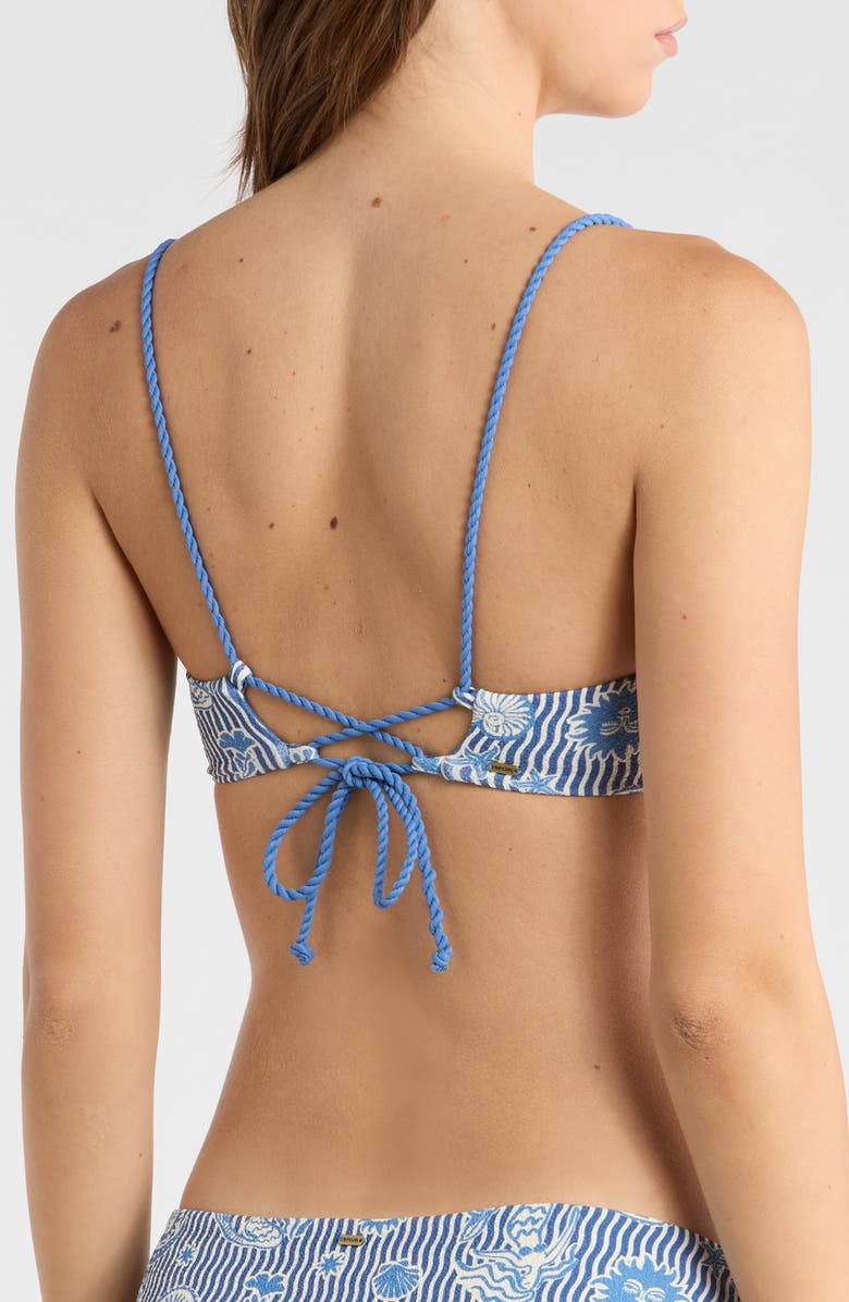 Rip Curl Catalina Waves Bikini Top, Alternate, color, Vintage Blue