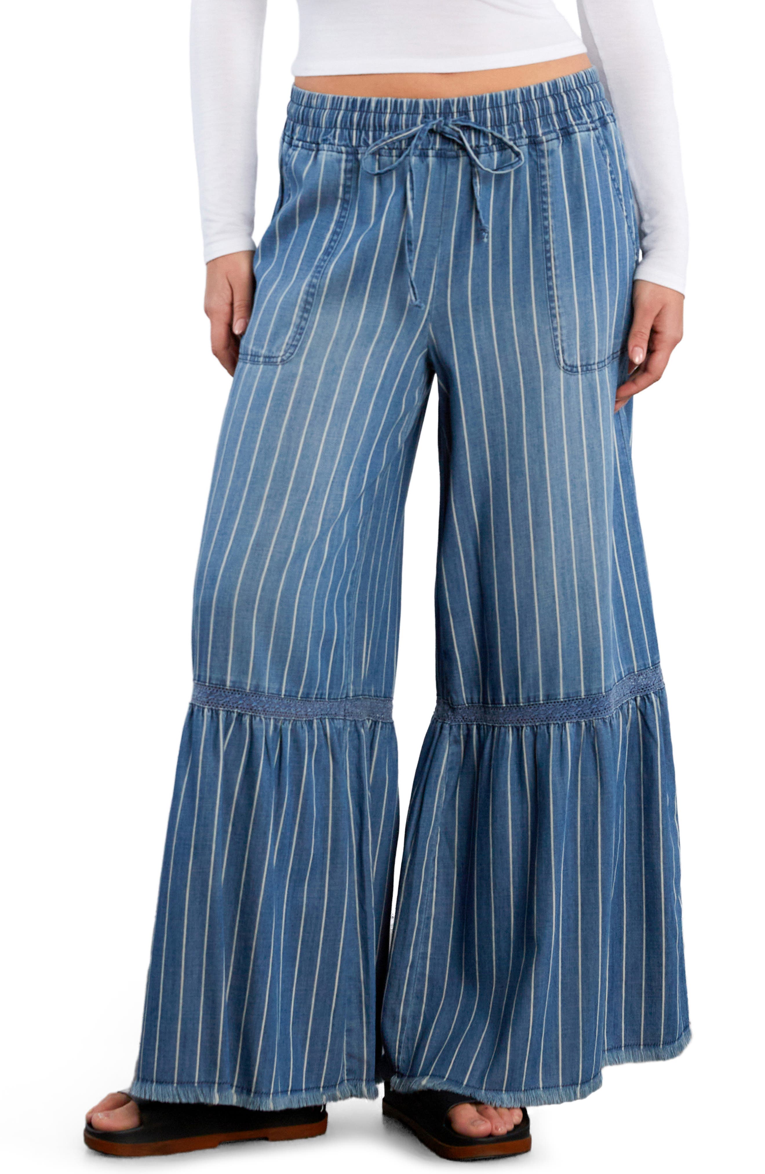 DENIM PIN STRIPES