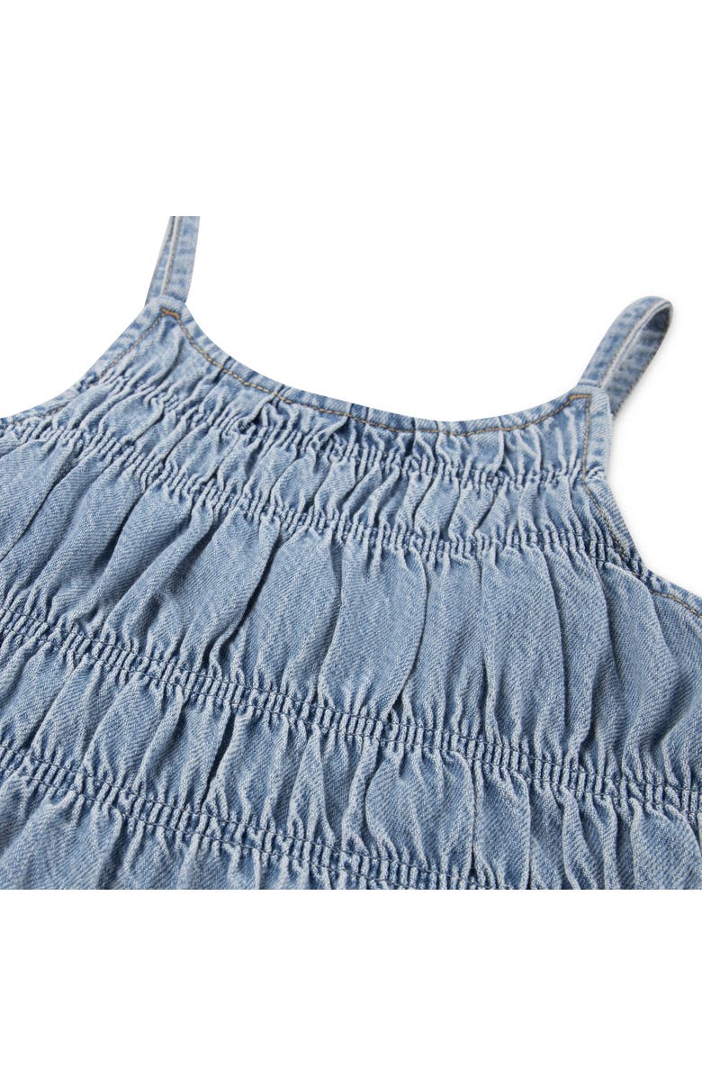 abercrombie kids Kids' High Neck Denim Jumpsuit, Alternate, color, Twirl