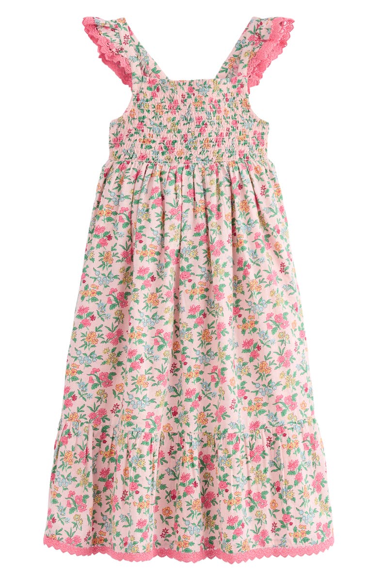 Mini Boden Luella Floral Cotton Tiered Sundress, Main, color,
