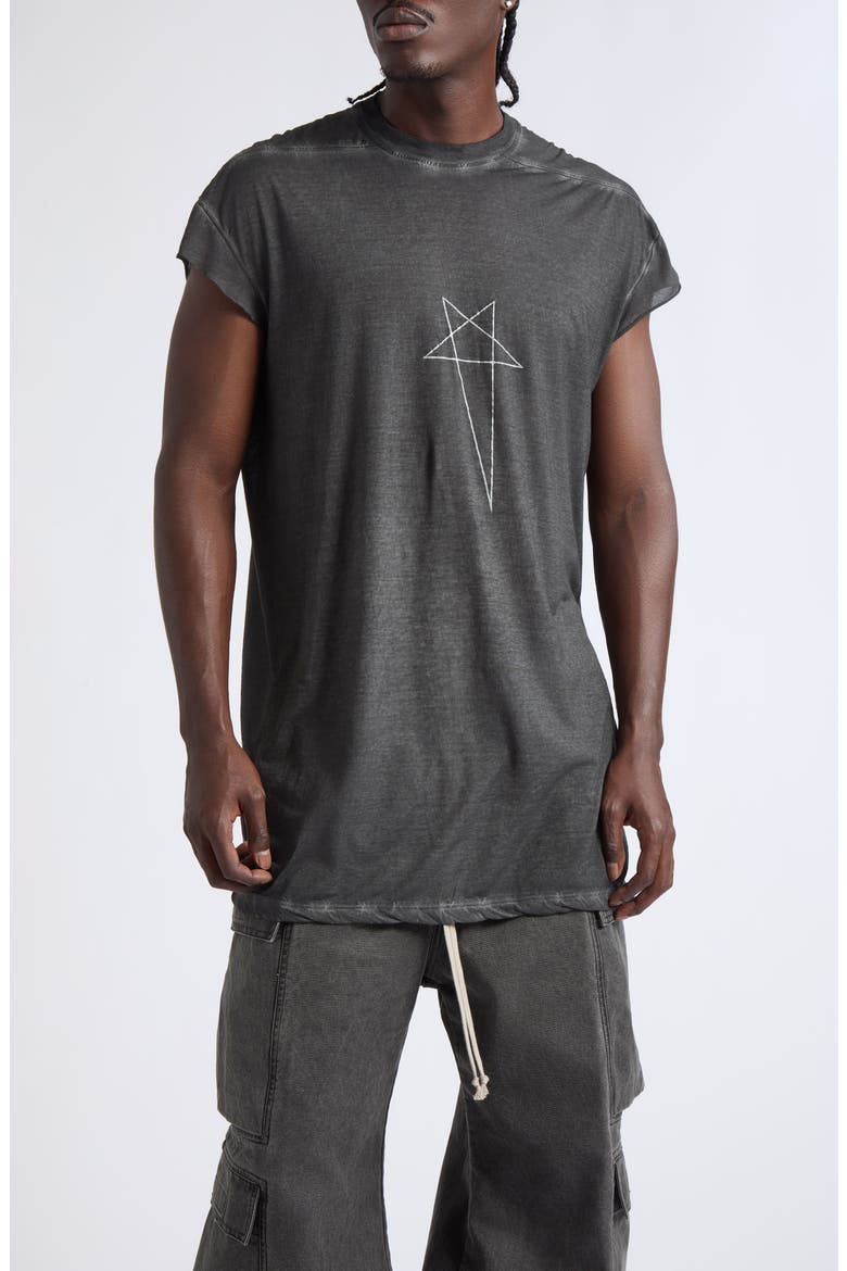 Rick's Jumbo Graphic T-Shirt, Main, color, BLACK/ SILVER