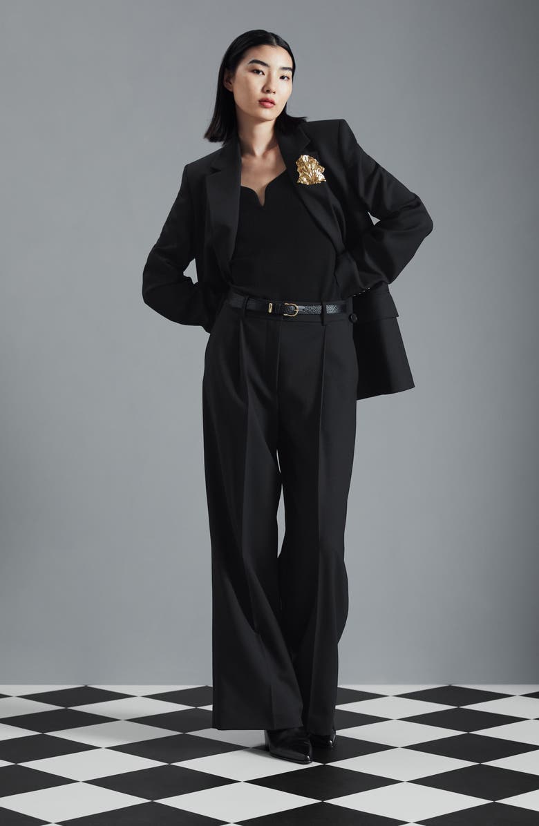 & Other Stories High Waist Wide Leg Trousers, Alternate, color,