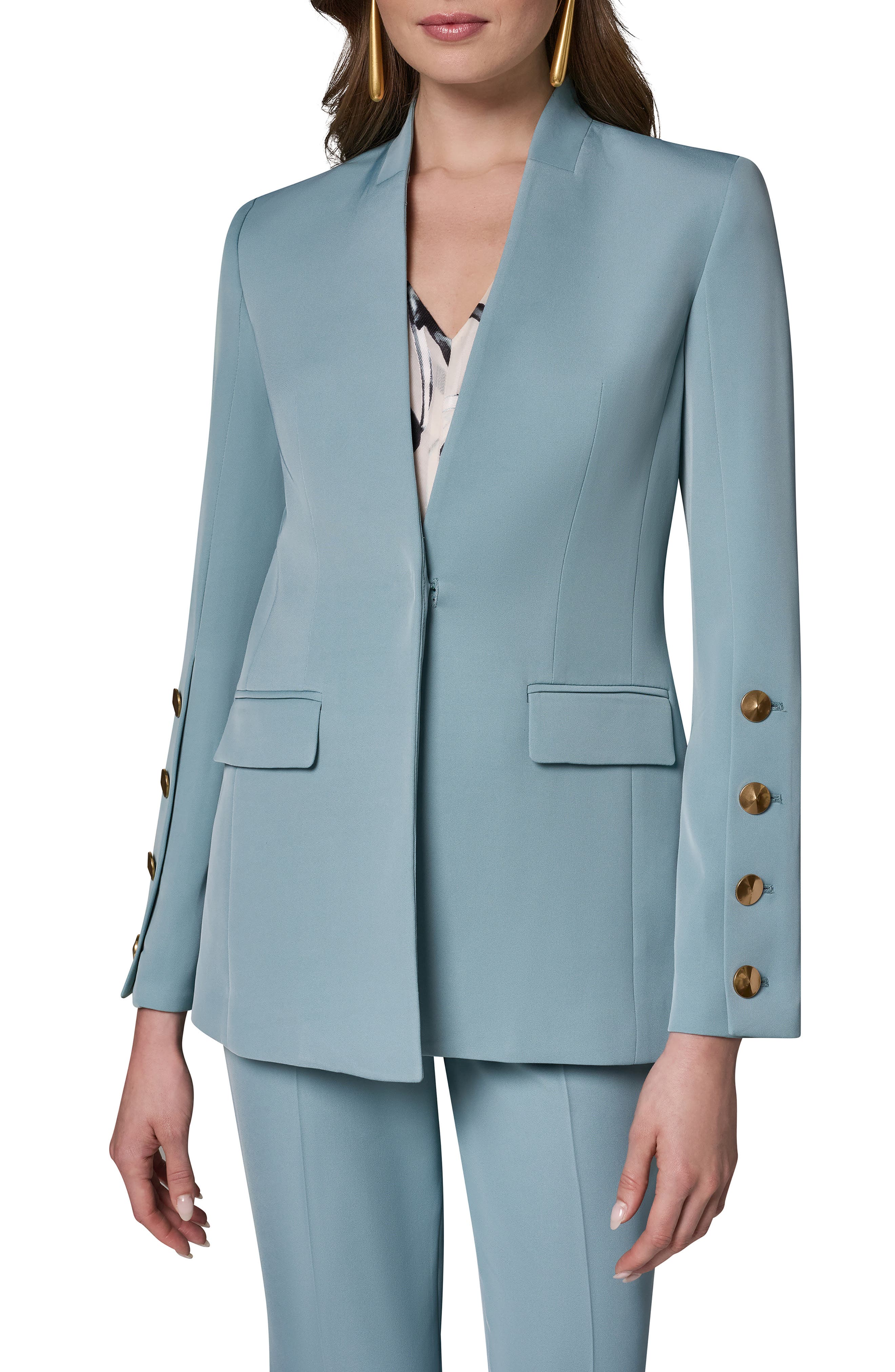 Collarless Jacket