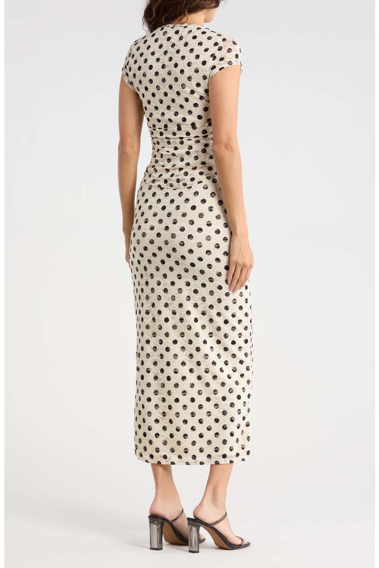 Lacey Daisy Lace Top & Skirt Set, Alternate, color, CLASSIC DOTS