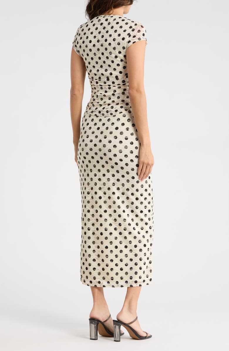 AFRM LOS ANGELES Lacey Daisy Lace Top & Skirt Set, Alternate, color, Classic Dots