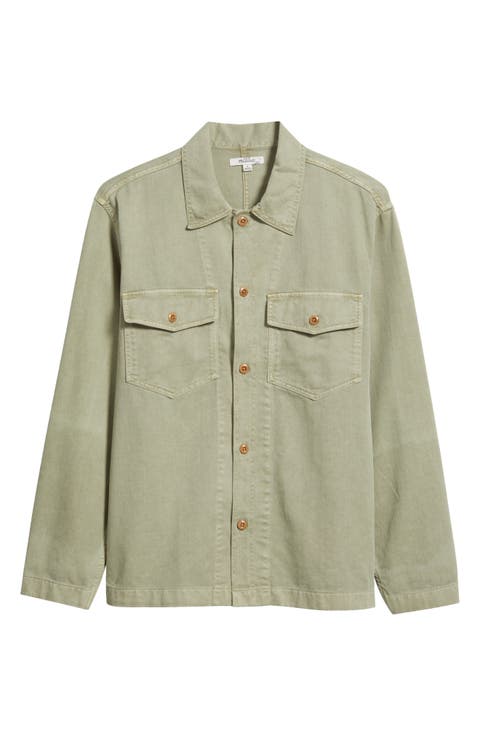Cotton Twill Shirt Jacket