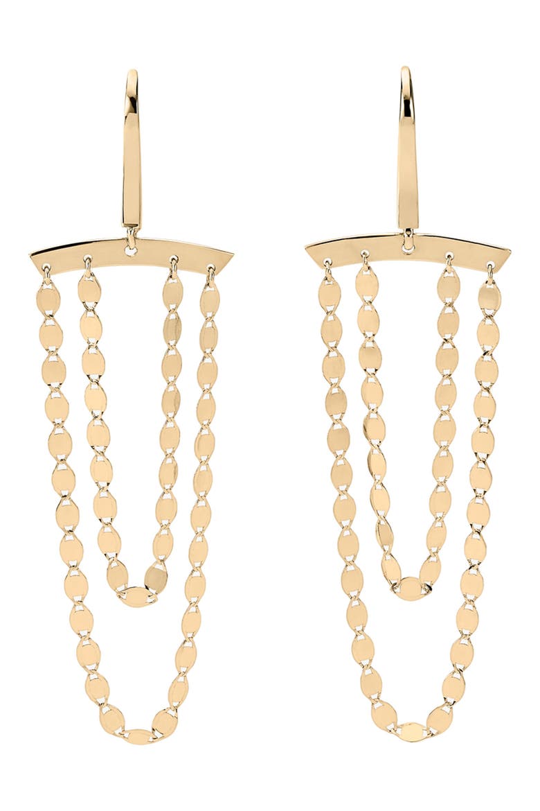Cascade Drop Earrings, Main, color, YELLOW