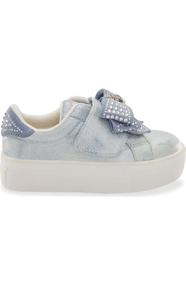 Kurt Geiger London Kids' Mini Laney Bow Sneaker, Alternate, color, Denim