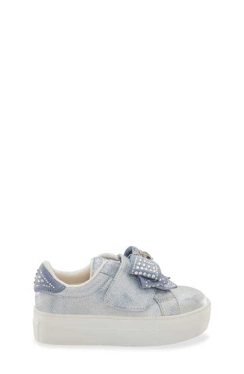 Kurt Geiger London Kids' Mini Laney Bow Sneaker In Denim