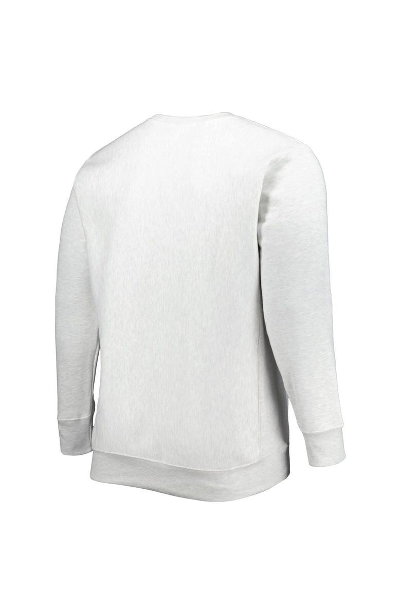 Champion Men's Champion Heathered Gray USC Trojans Big & Tall Reverse Weave Fleece Crewneck Pullover Sweatshirt, Alternate, color, Heather Gray