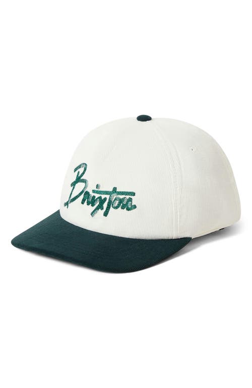 Brixton Corduroy Mp Snapback Baseball Cap