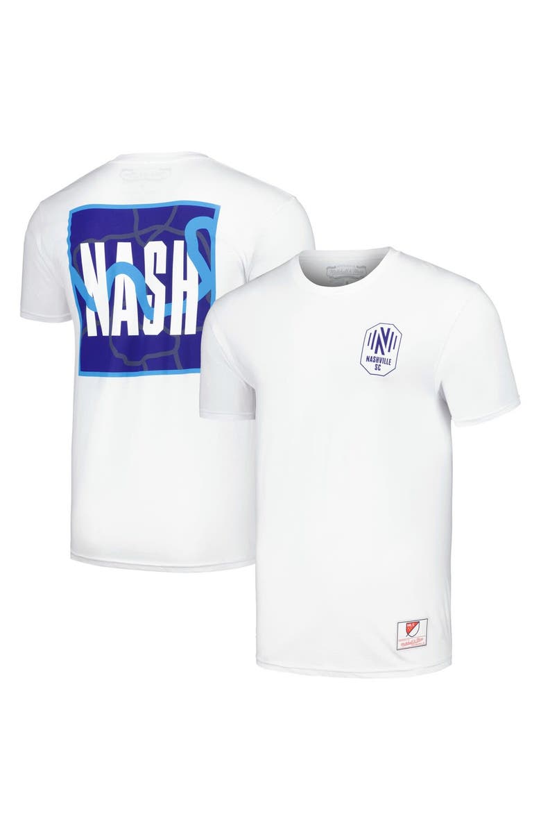 Mitchell & Ness Men's Mitchell & Ness White Nashville SC 615 T-Shirt, Main, color, White