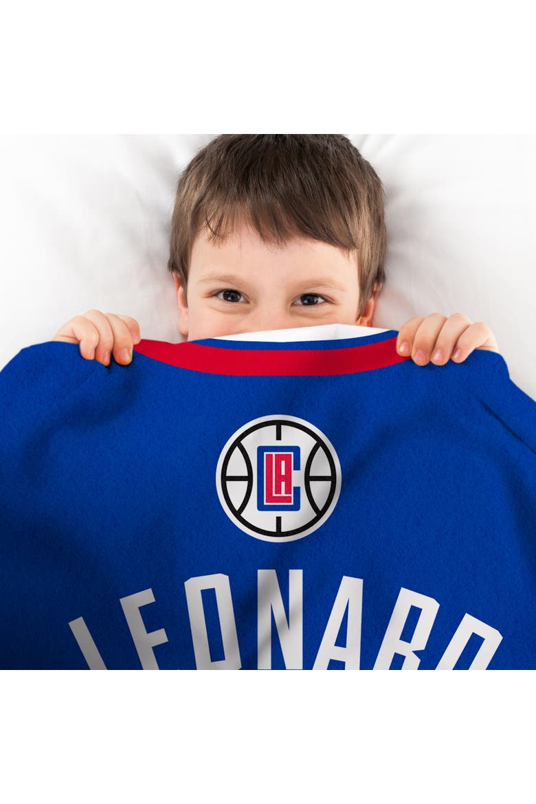 Los Angeles Clippers Kawhi Leonard 60" x 80" Raschel Throw Blanket, Alternate, color, None