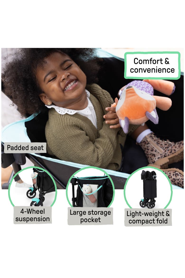 Pop 'N Ride Stroller Wagon, Alternate, color, BLACK