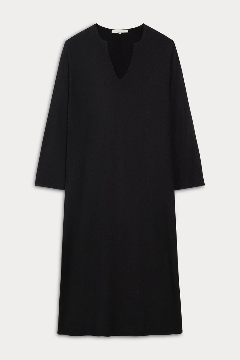 Katerina Cashmere Kaftan, Alternate, color, Black