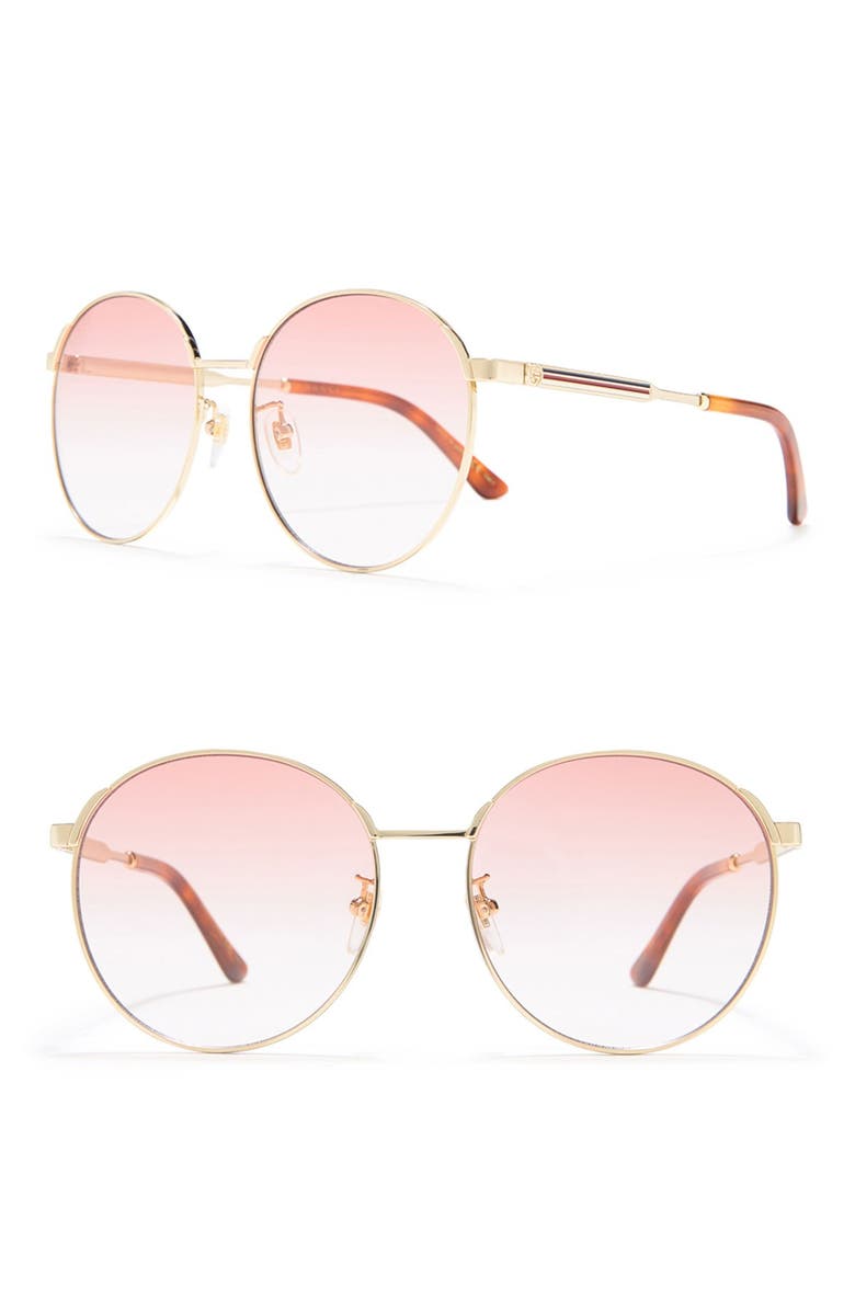Gucci 58mm Round Sunglasses, Main, color,