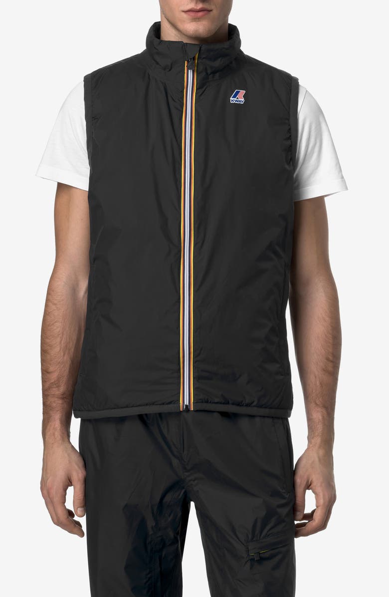K-Way Le Vrai 4.0 Rouland Warm Water Repellent Vest, Main, color, Black Pure