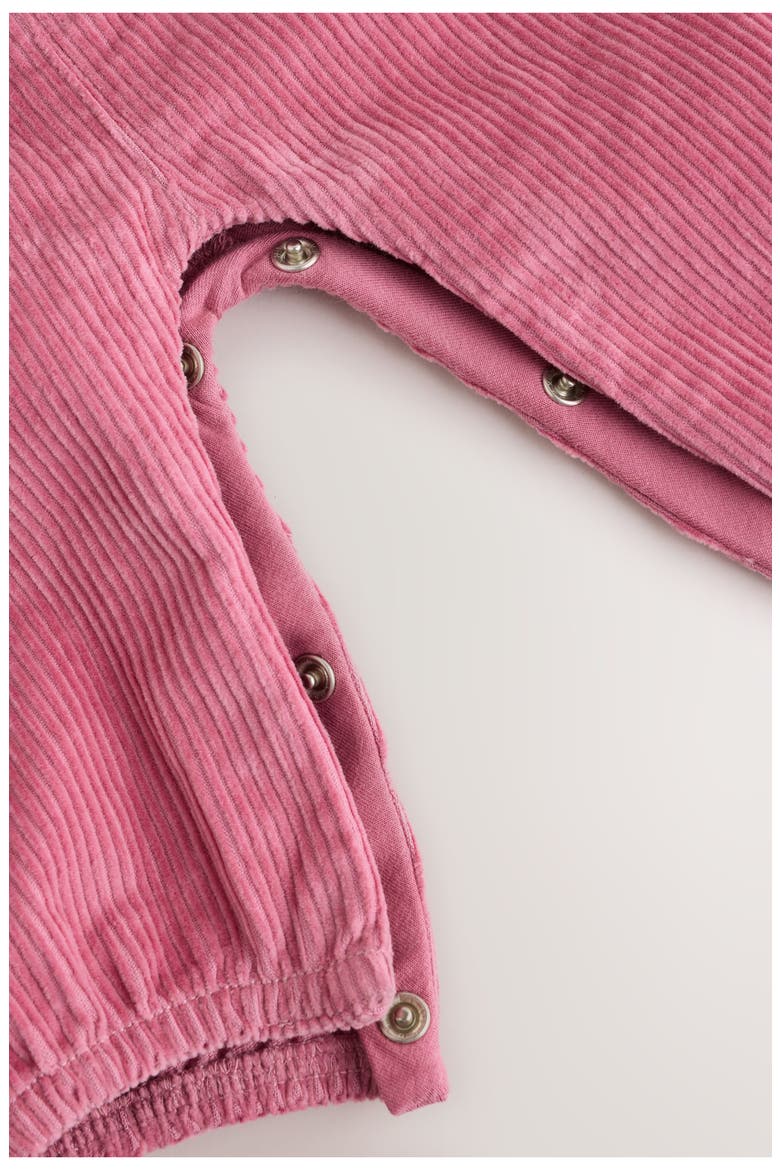 Kids' Ruffled Corduroy Dungarees & Bodysuit Set, Alternate, color, PINK