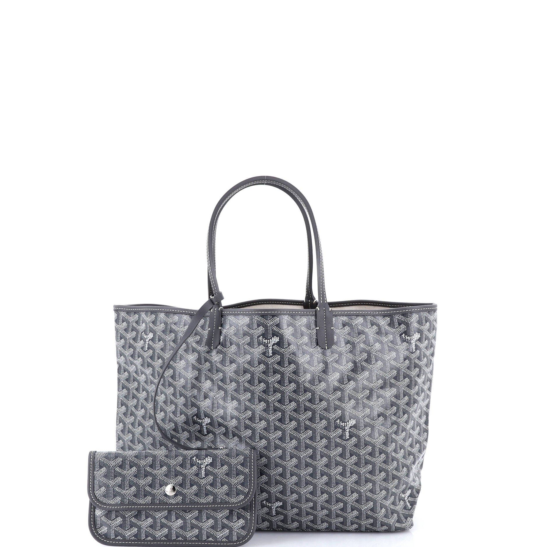 Pre-Owned Goyard Saint Louis Tote Coated Canvas PM, Alternate, color, Gray
