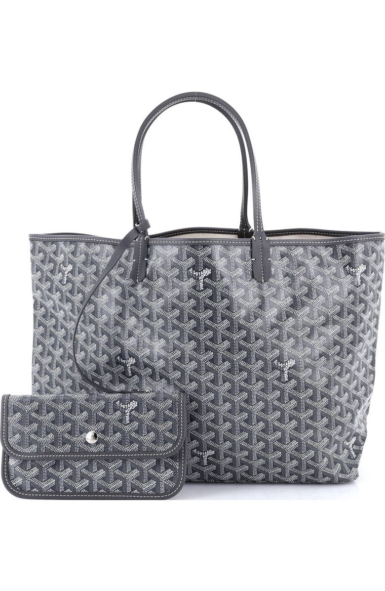 Pre-Owned Goyard Saint Louis Tote Coated Canvas PM, Alternate, color, Gray