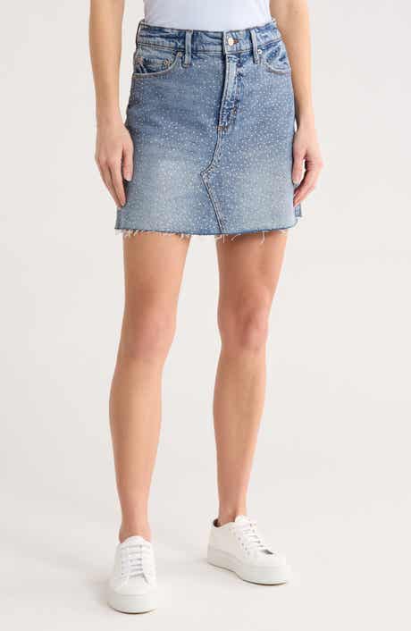 Good American Diamond Denim Miniskirt