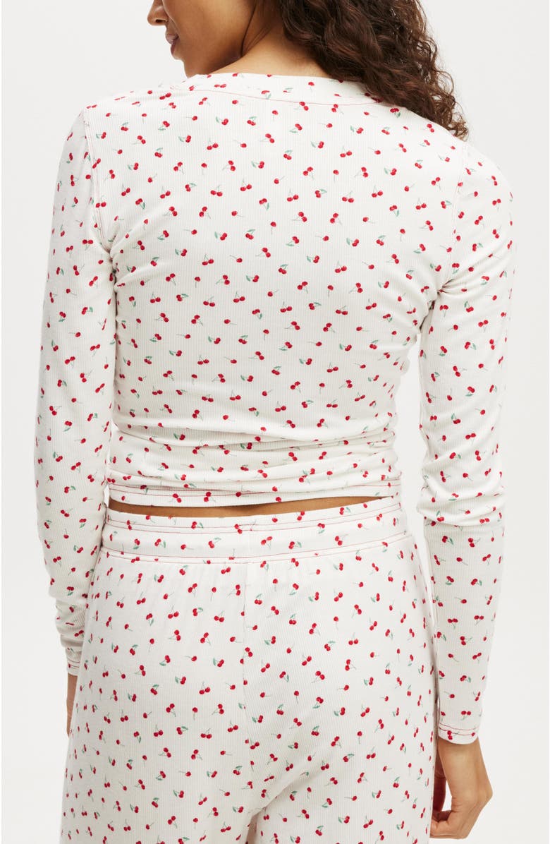 COTTON ON BODY Women's Airy Soft Henley Long Sleeve, Alternate, color, 