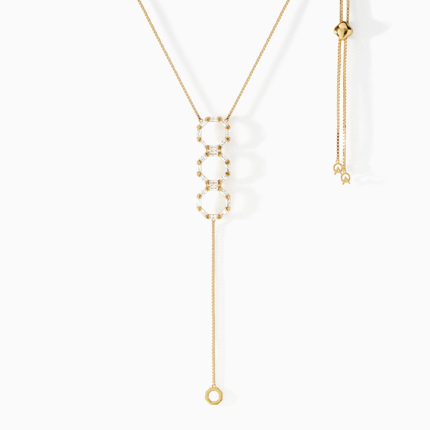 Ora Ana The Stella Lariat Necklace In Gold