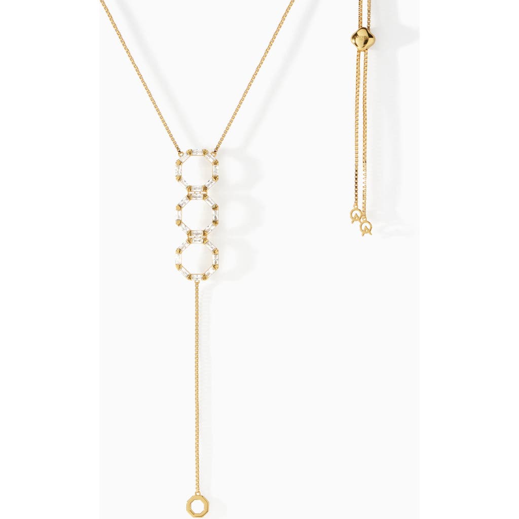 Ora Ana The Stella Lariat Necklace In Gold