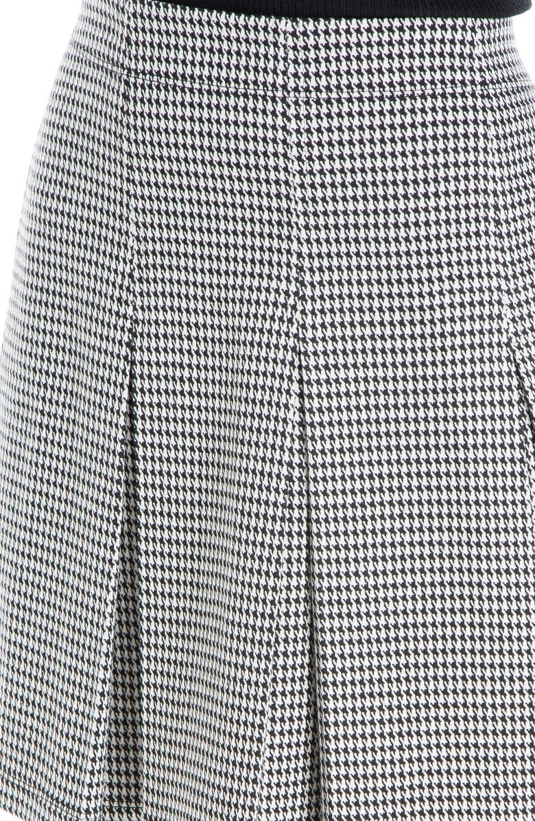 MAX STUDIO Pleated Miniskirt, Alternate, color, Black/ Ivory