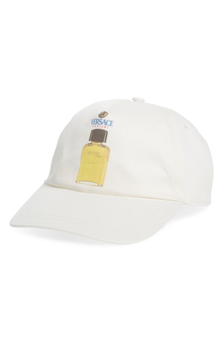 Versace Perfume Baseball Cap, Main, color,