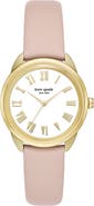 Kate Spade New York crosstown leather strap watch, 34mm