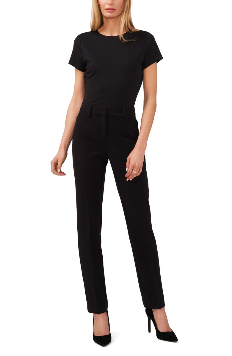Halogen<sup>®</sup> Essential Compression T-Shirt, Alternate, color, Rich Black
