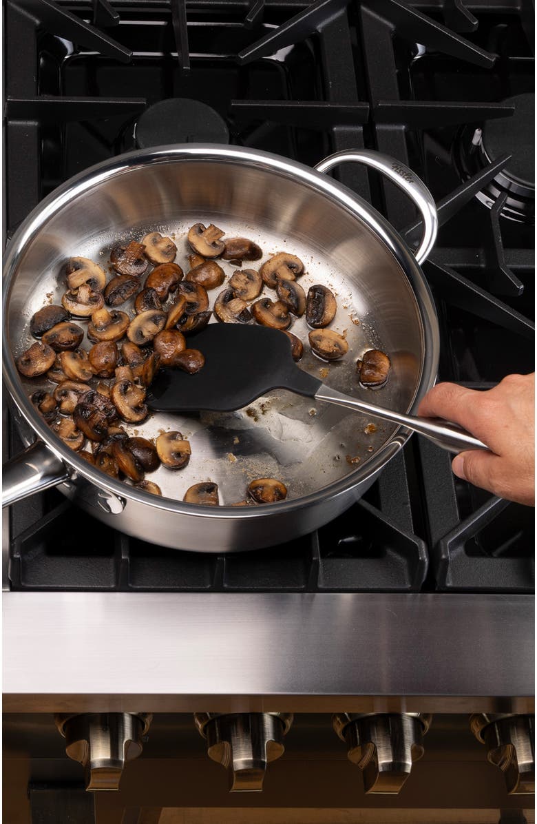 81025290 Essential Cooking Utensils Silicone Wok Turner, Alternate, color, Metallic Silver