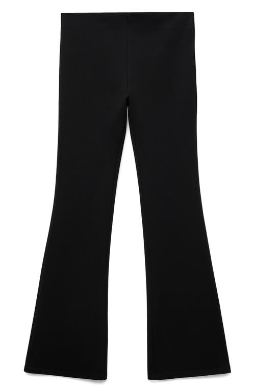 Mango Flare Leggings In Black